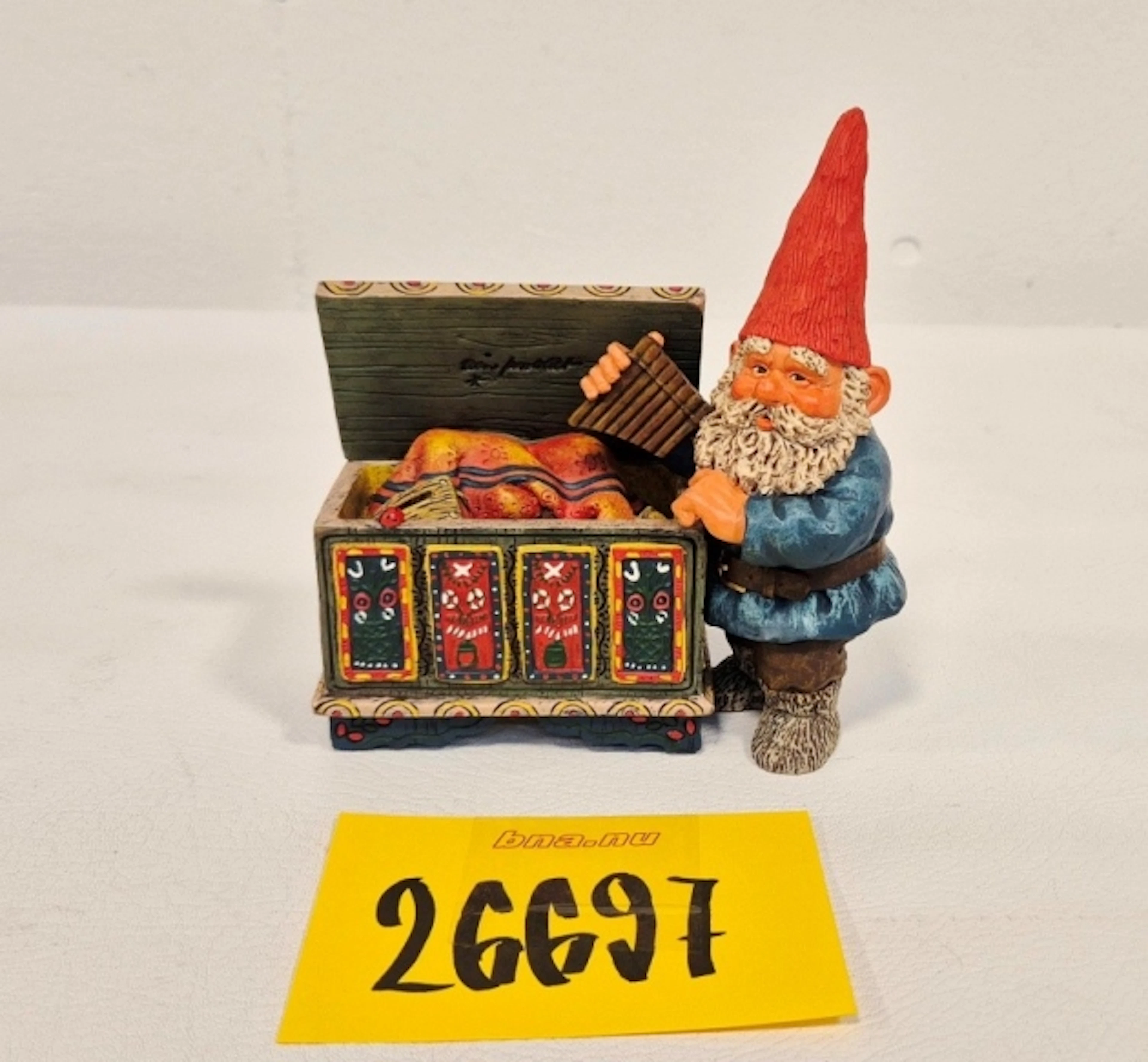 FIGURIN TOMTE MED KISTA - KLAUS WICKL "MAX"