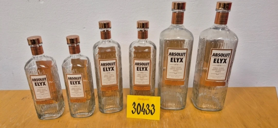 6ST TOMFLASKOR ABSOLUT ELYX