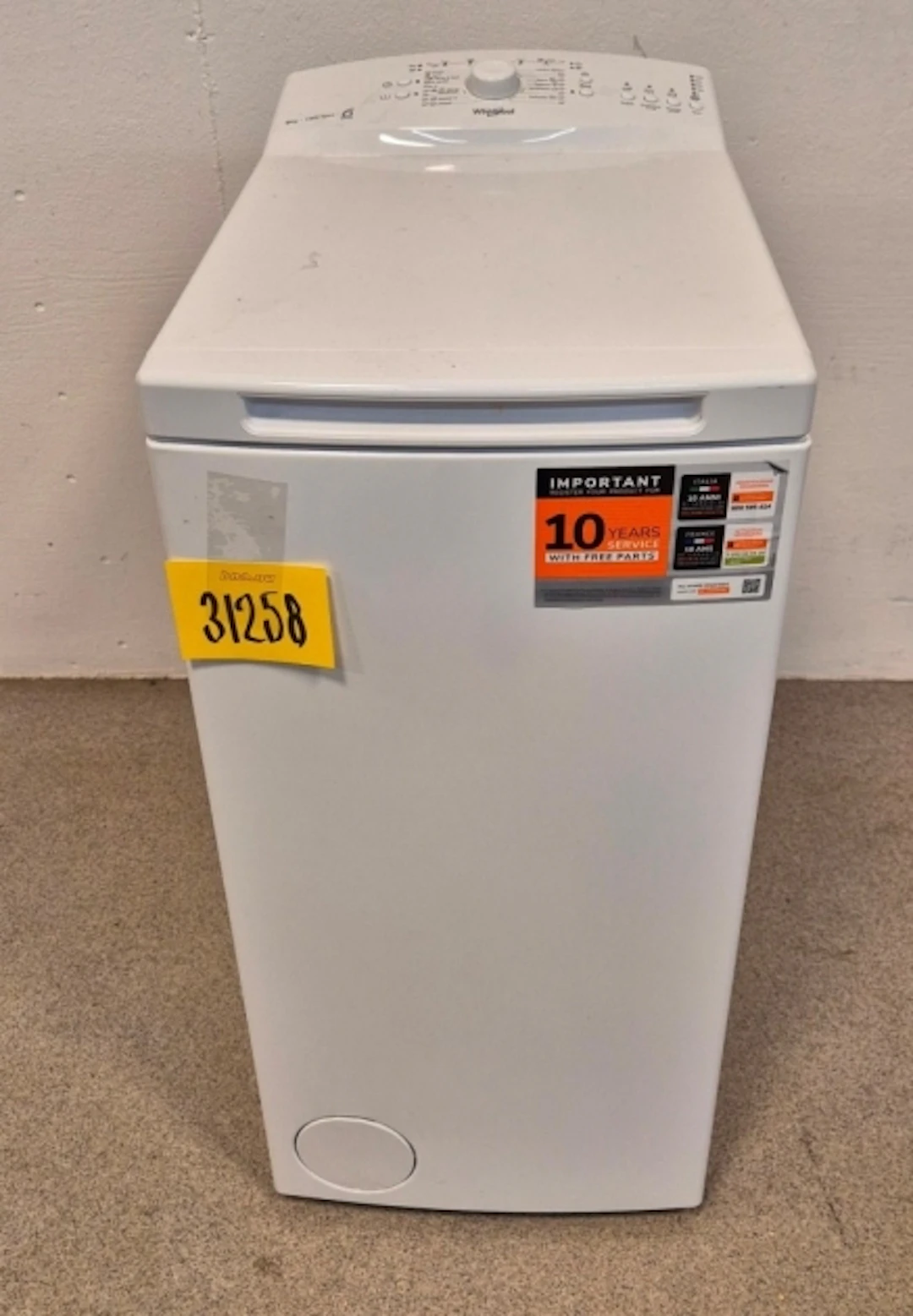 TOPPMATAD TVÄTTMASKIN WHIRLPOOL