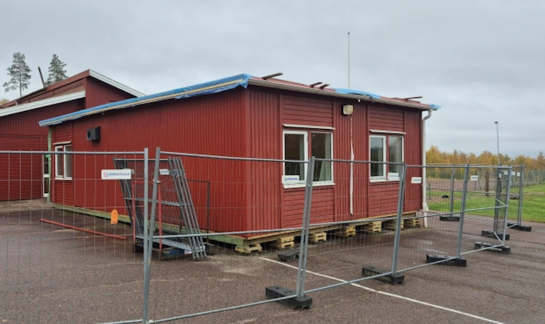 Modulbyggnad från en skola
