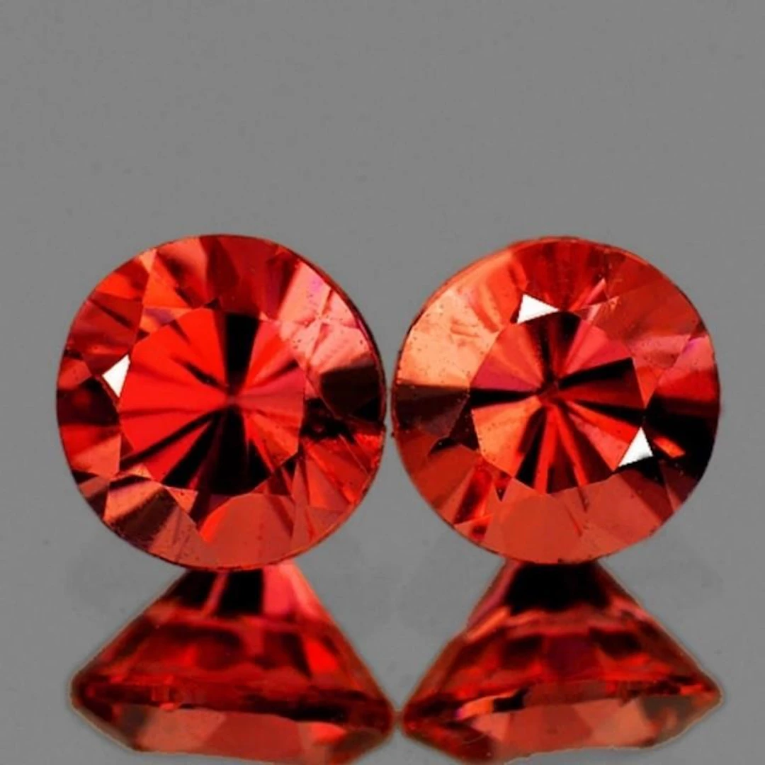Natural Rare Jedi Burma Orange Spinel Pair[Flawles