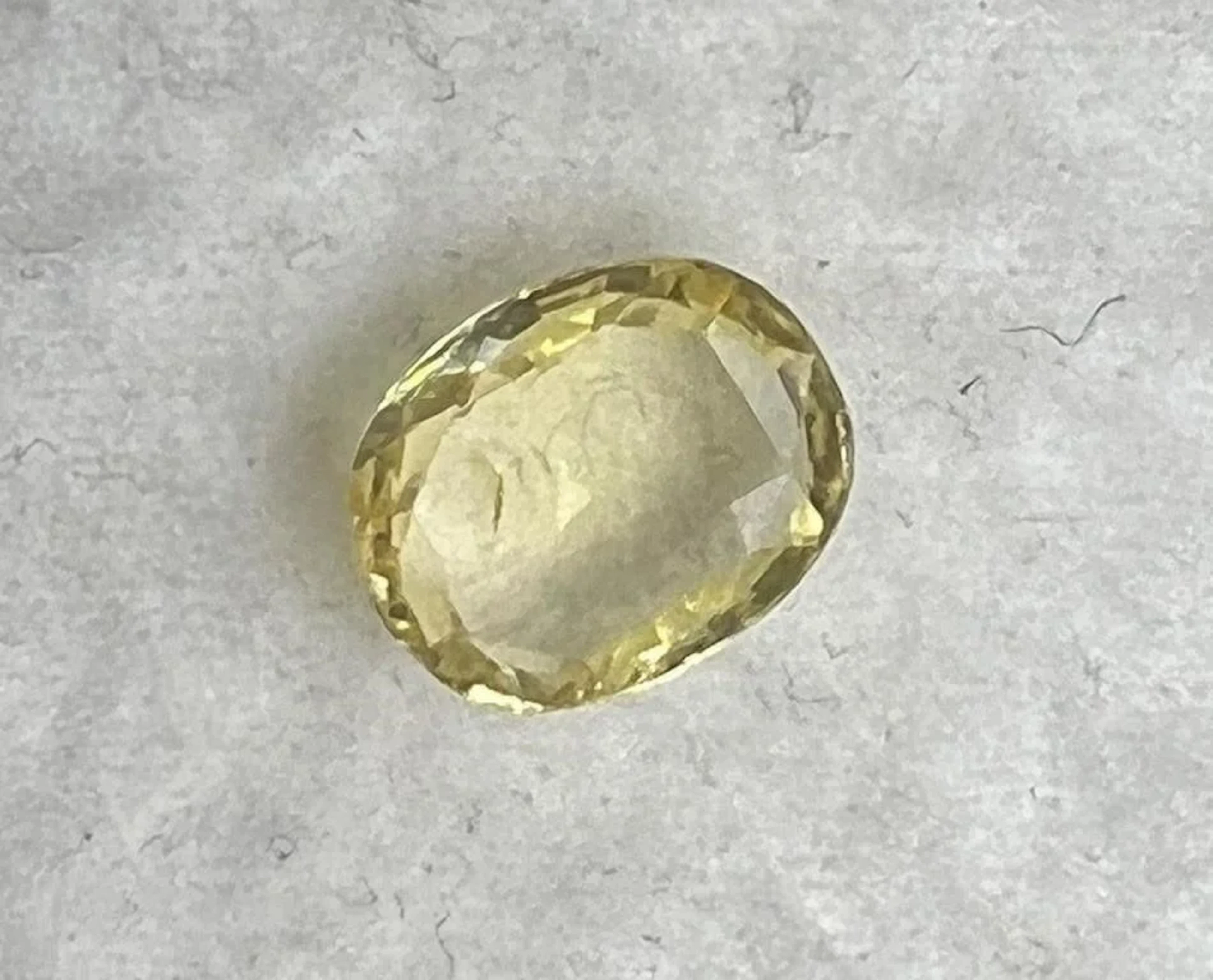 Natural Light Yellow Ceylon Sapphire.....2.46Cts