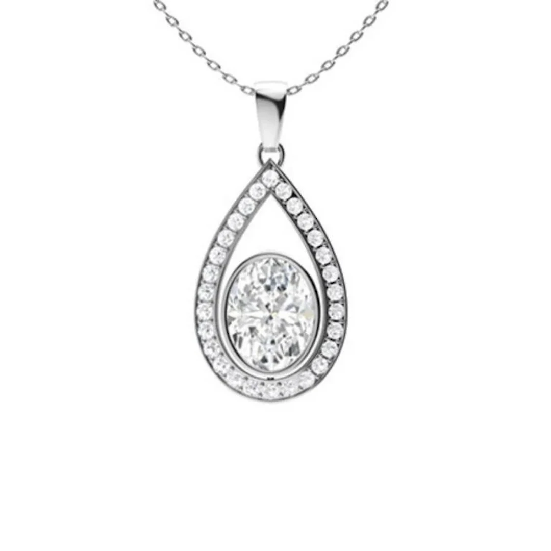 Gold & White Diamonds 2.50 Cts Necklace - E/VVS