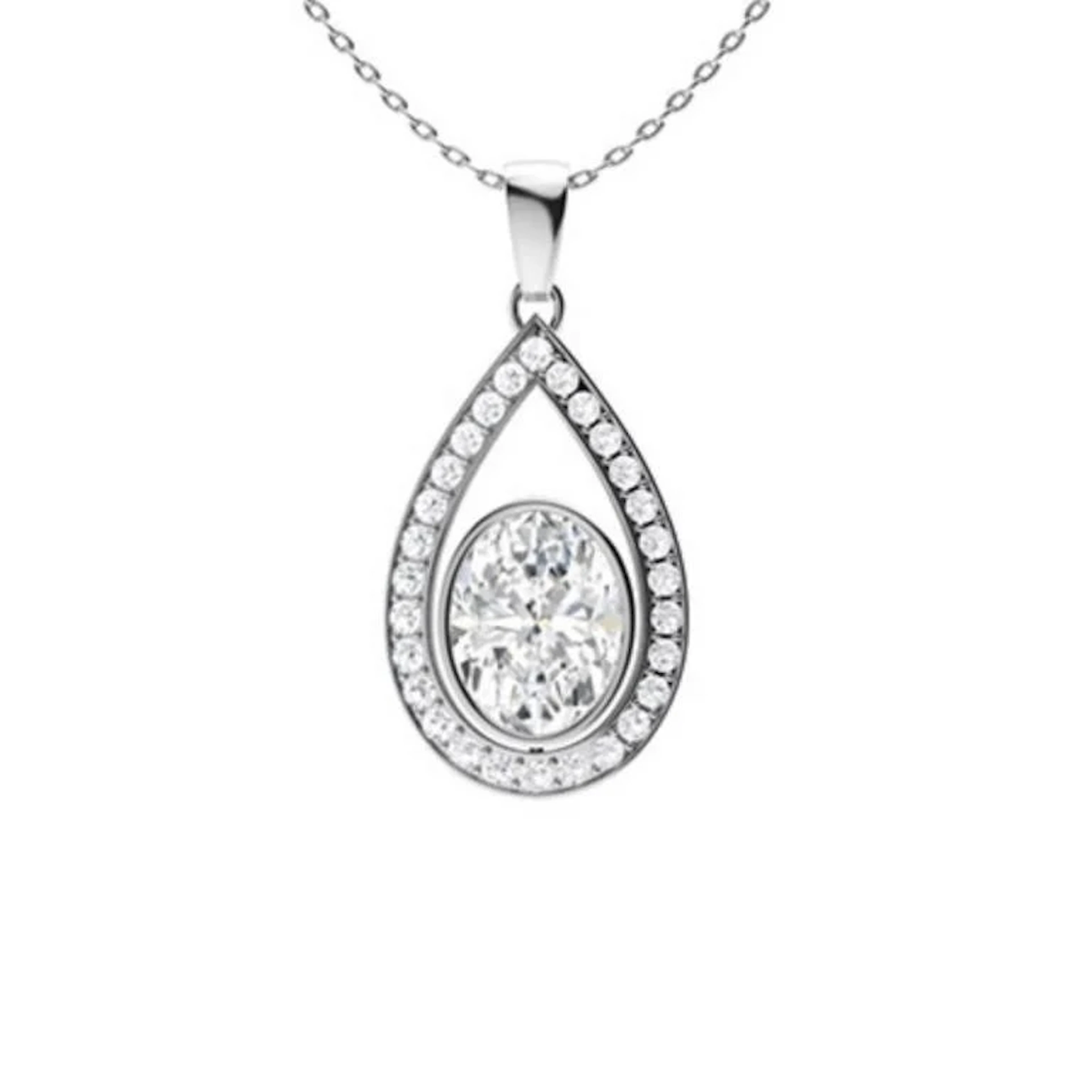 Gold & White Diamonds 2.50 Cts Necklace - E/VVS