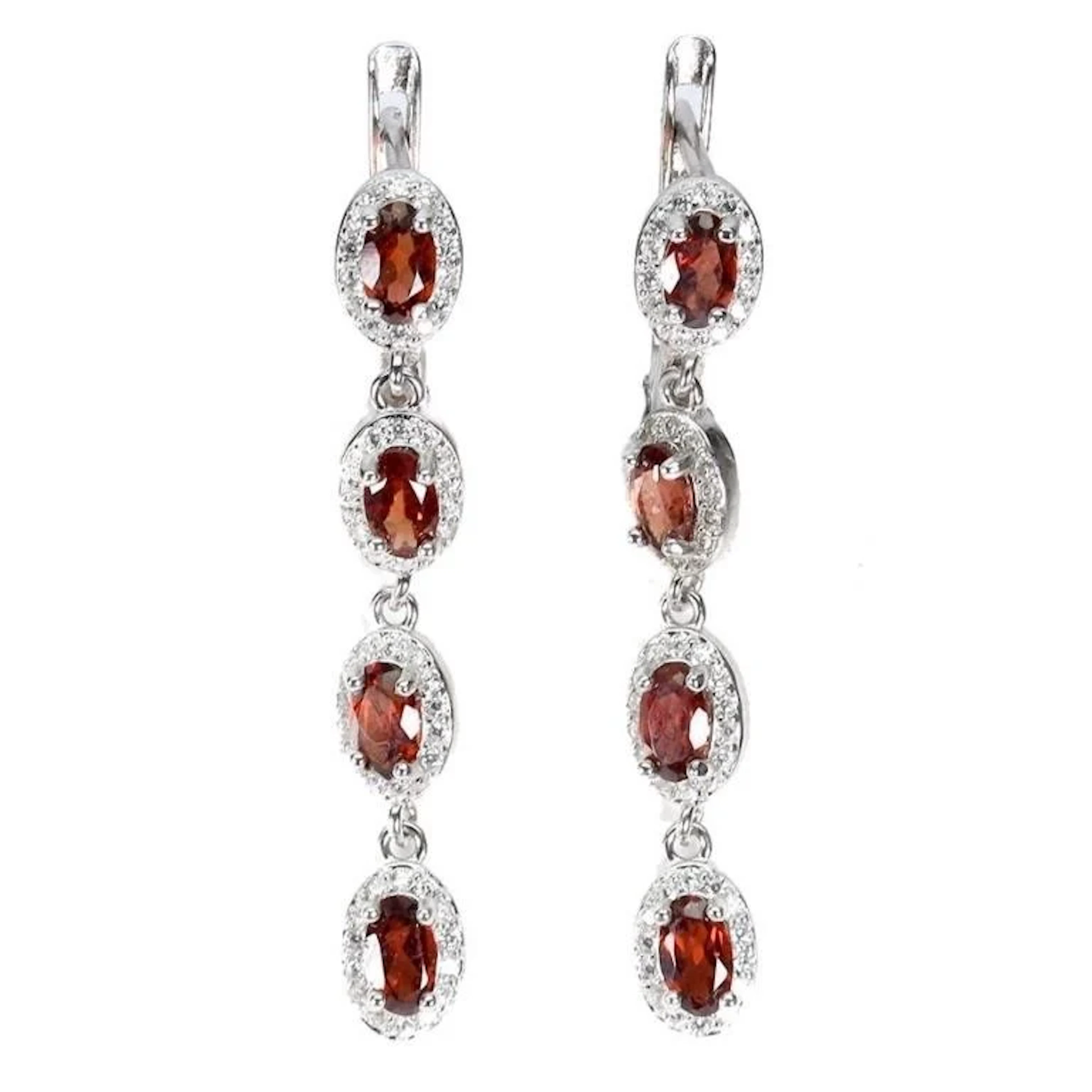 Nautral Mozambique Garnet Earrings