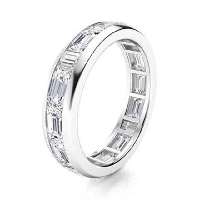 Gold & White Diamond 5.00 Cts Eternity Ring