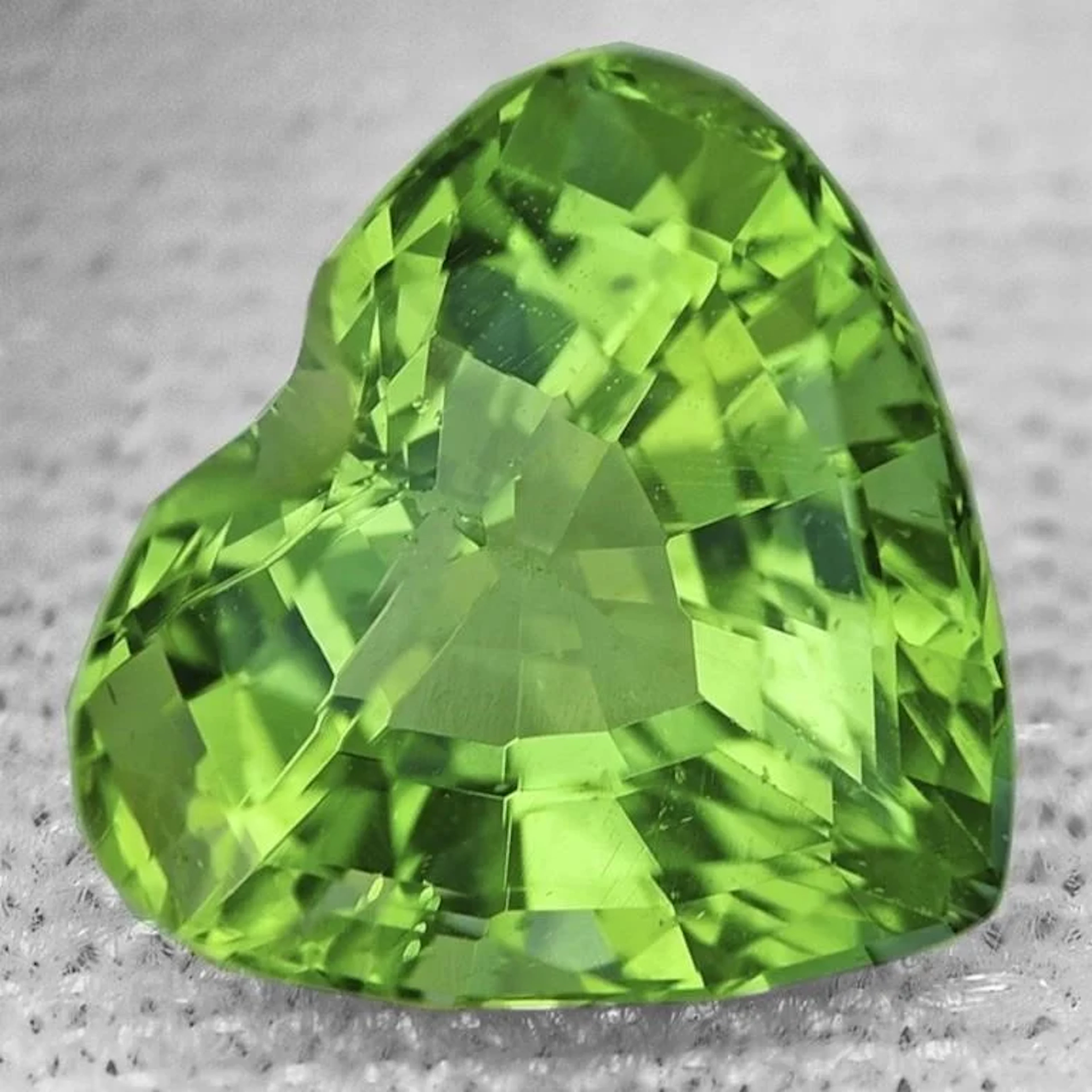 Natural Green Madagascar Apatite Heart {Flawless-V