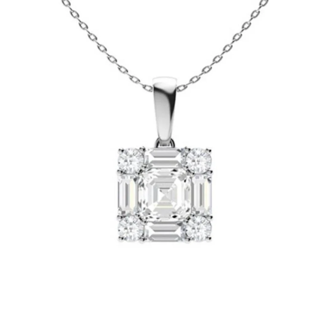Gold & White Diamonds 3.50 Cts Necklace - E/VVS