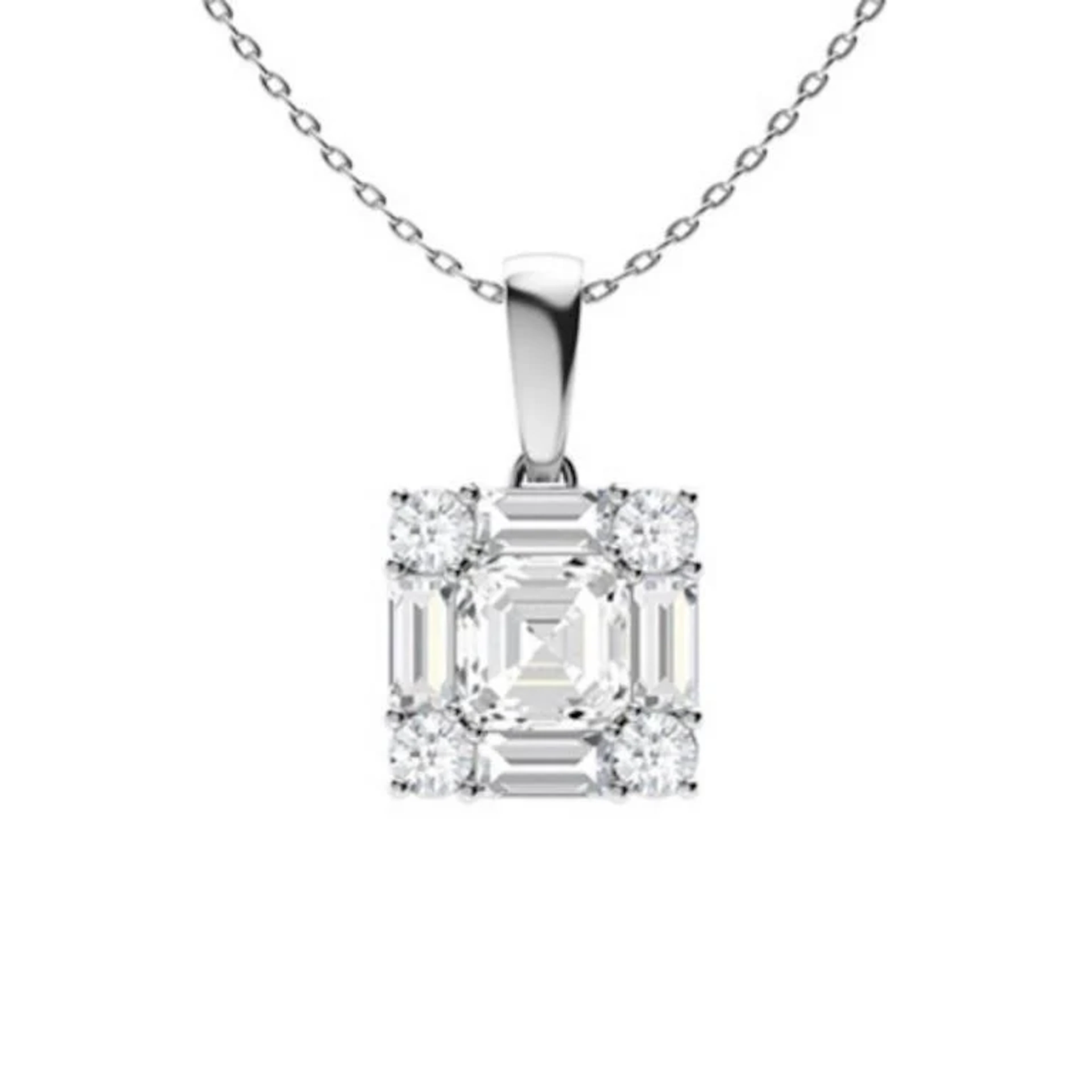 Gold & White Diamonds 3.50 Cts Necklace - E/VVS