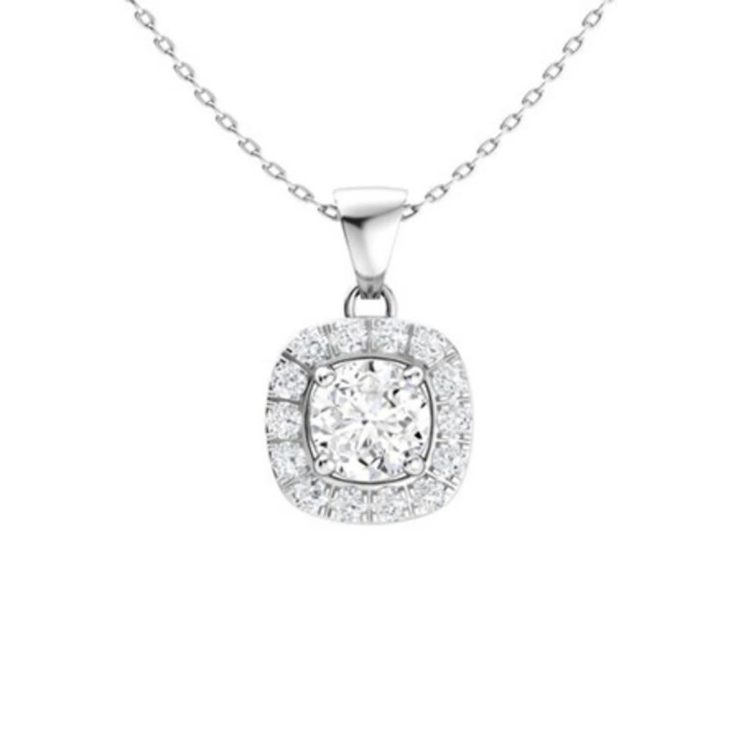 Gold & White Diamonds 2.50 Cts Necklace - E/VVS