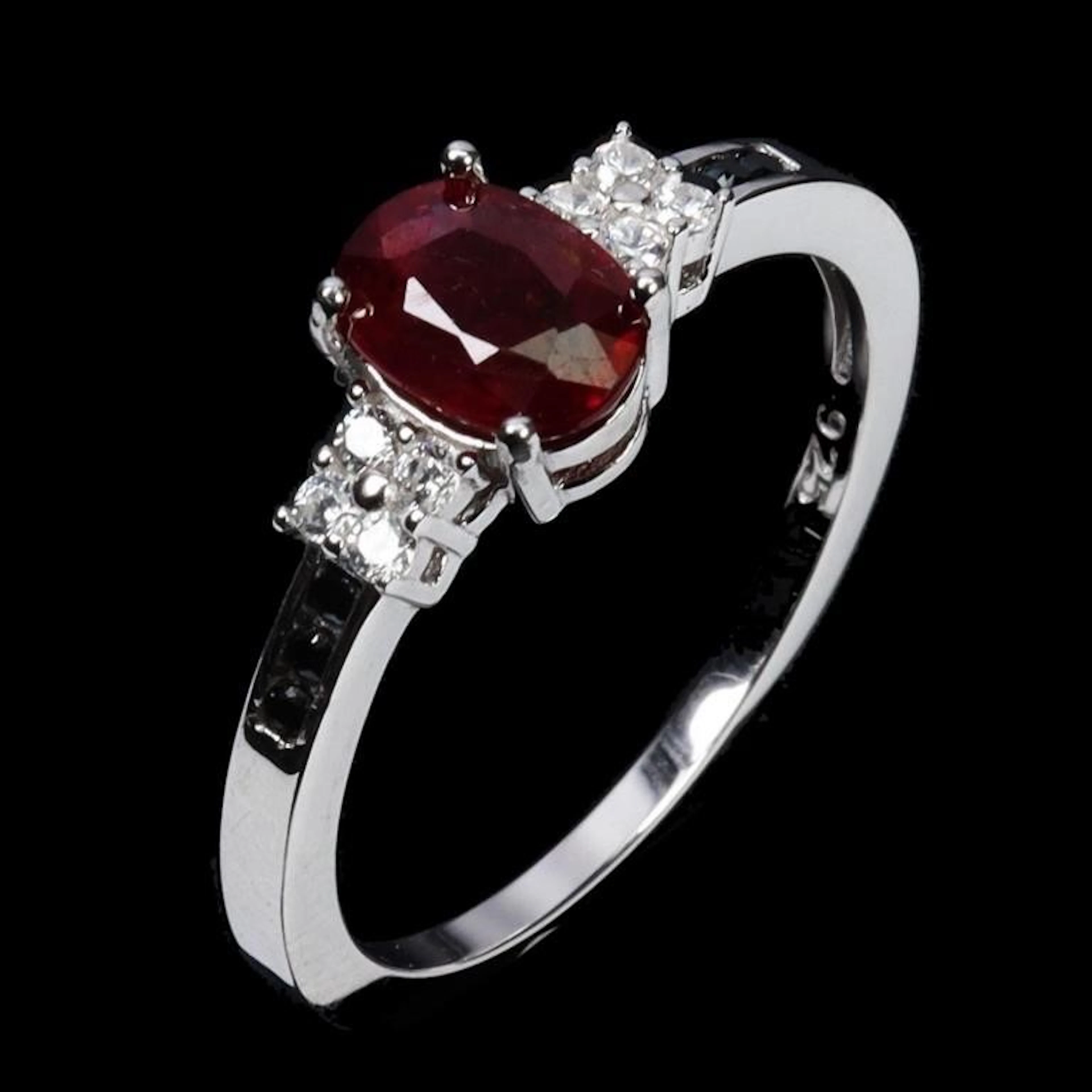 Natural Pigeon Blood Red Ruby Ring