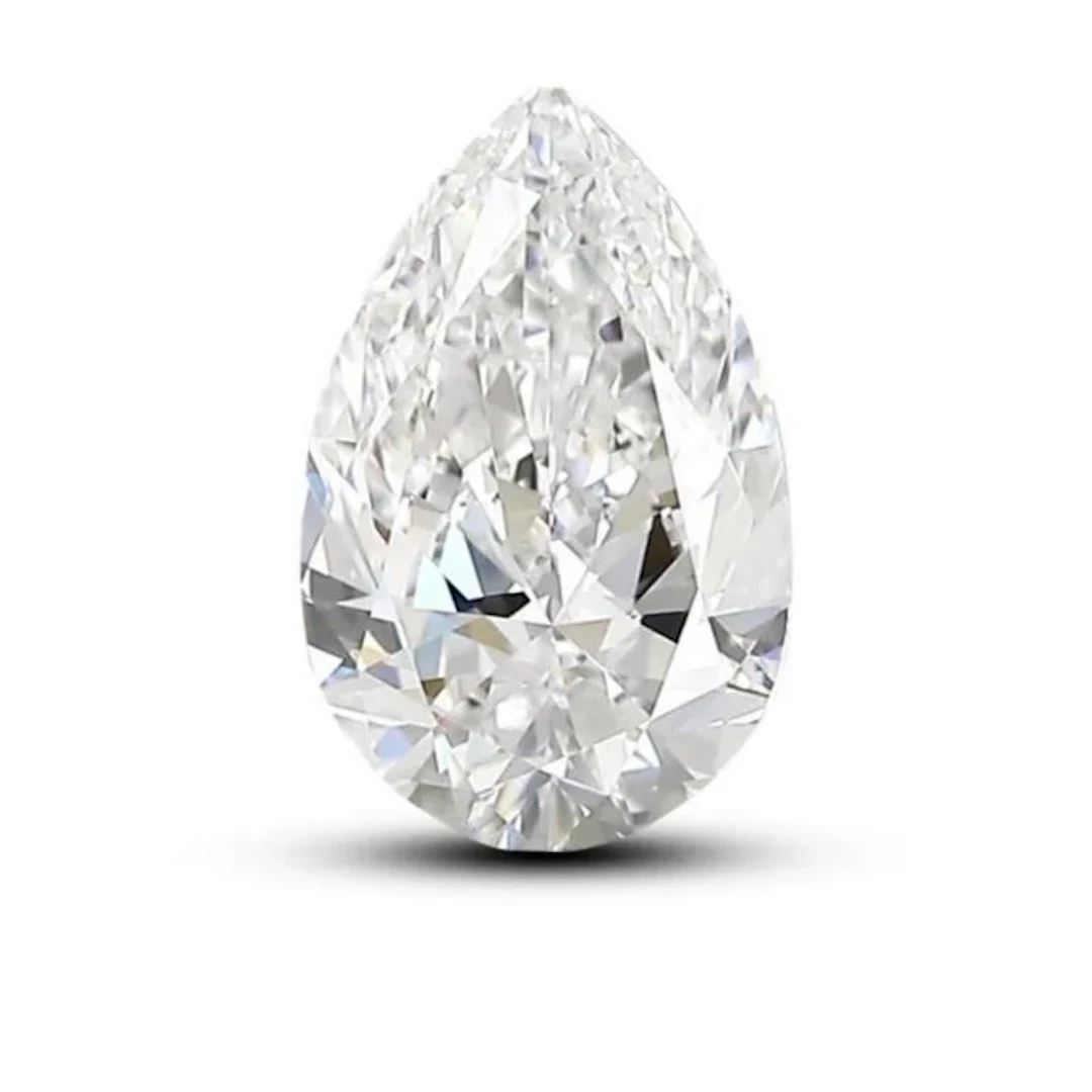 White Pear Cut Diamond 2.00 Cts IGI Certified