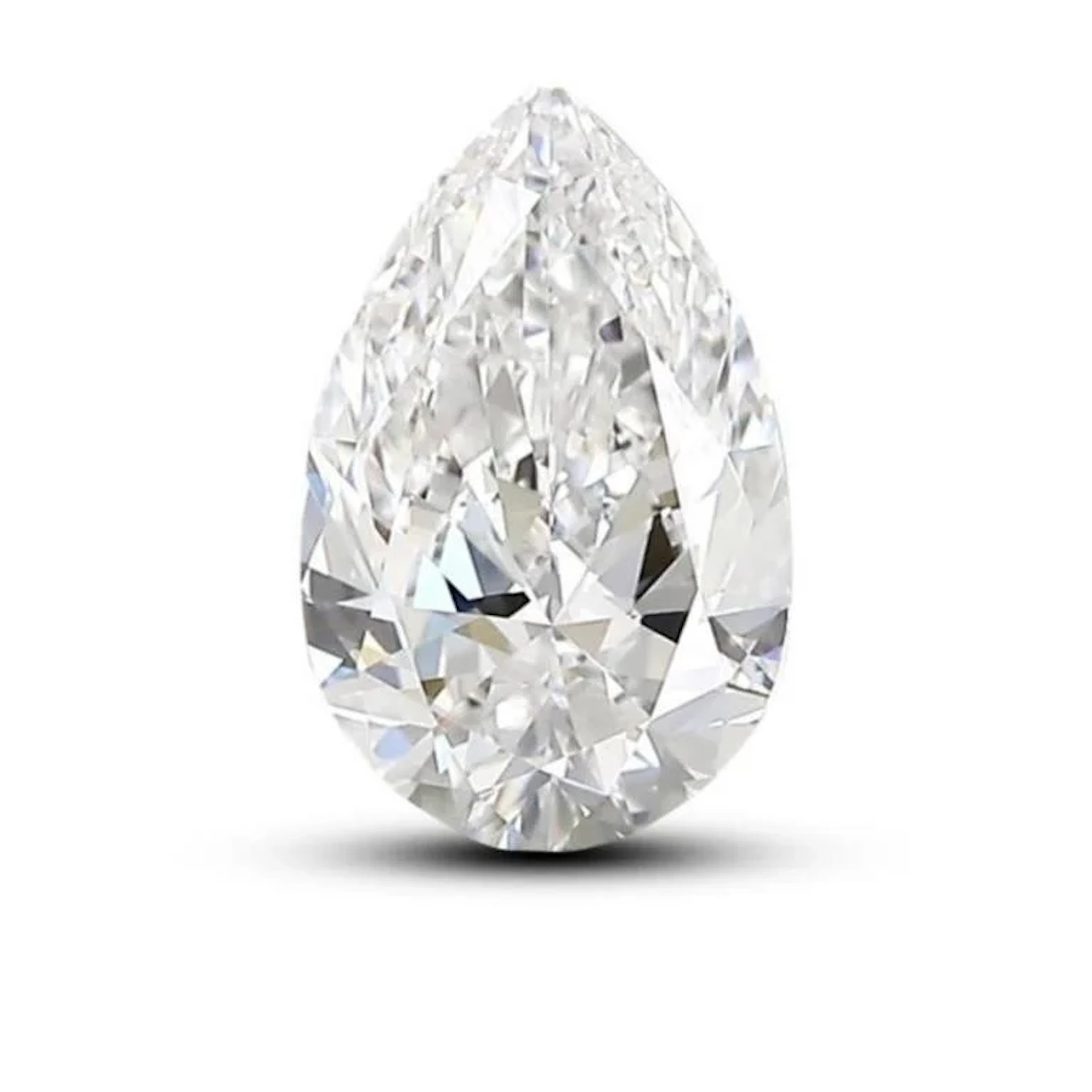White Pear Cut Diamond 2.00 Cts IGI Certified