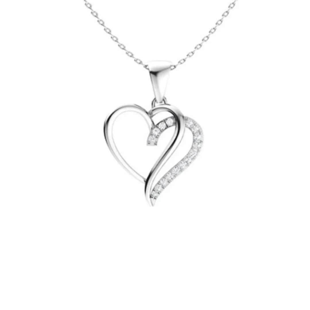 Gold & White Diamonds 2 Cts Necklace - E/VVS