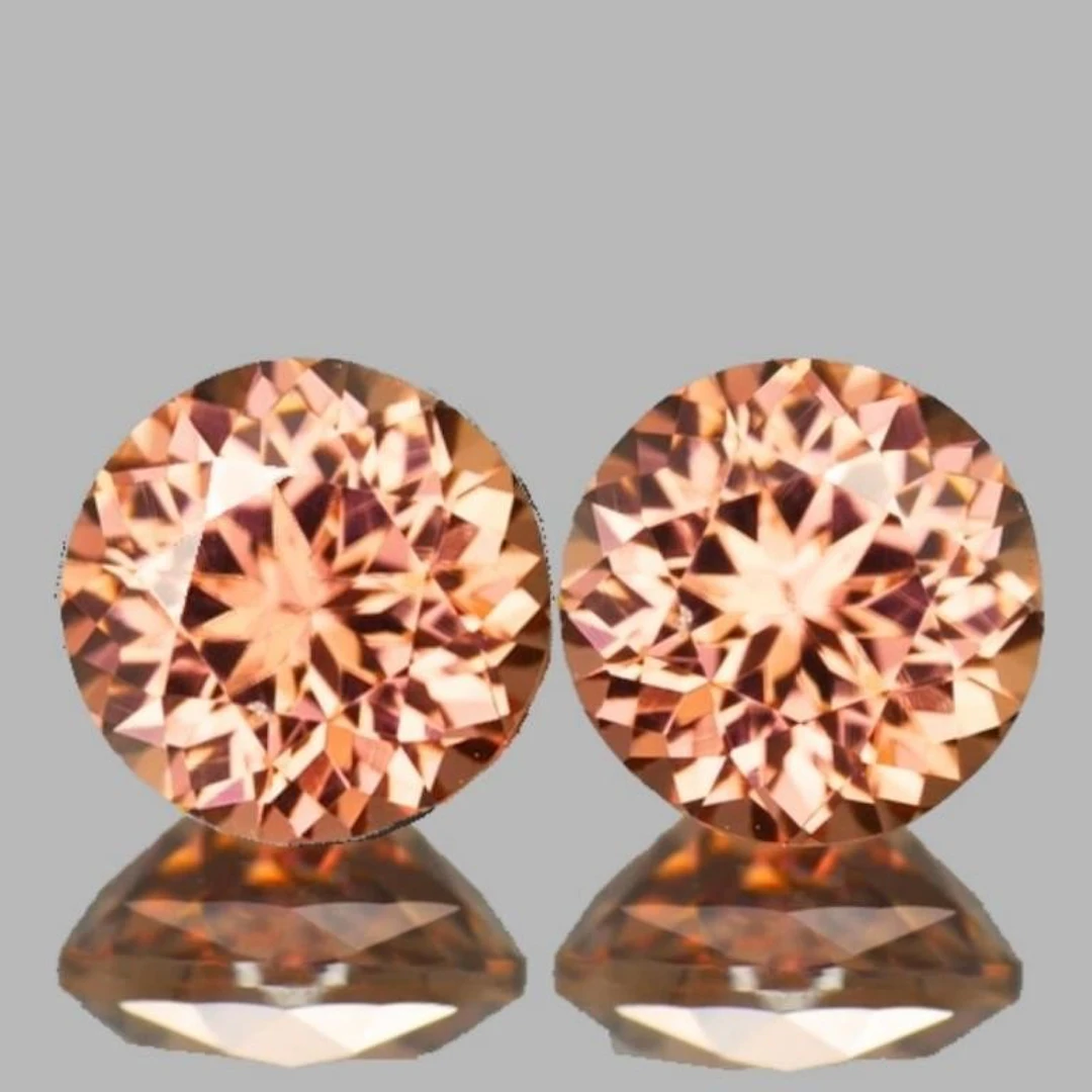 Natural Padparadscha Spinel Pair {Flawless-VVS}