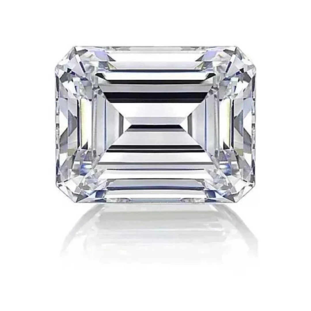White Emerald Cut Diamond 5.82 Cts E/VVS IGI Certi