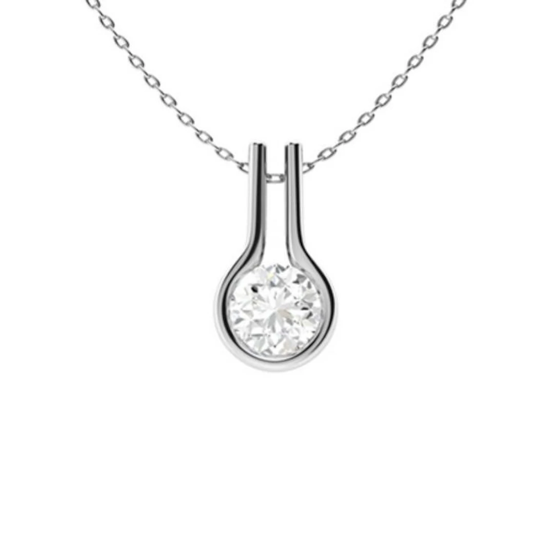 Gold & White Diamonds 2 Cts Necklace - E/VVS