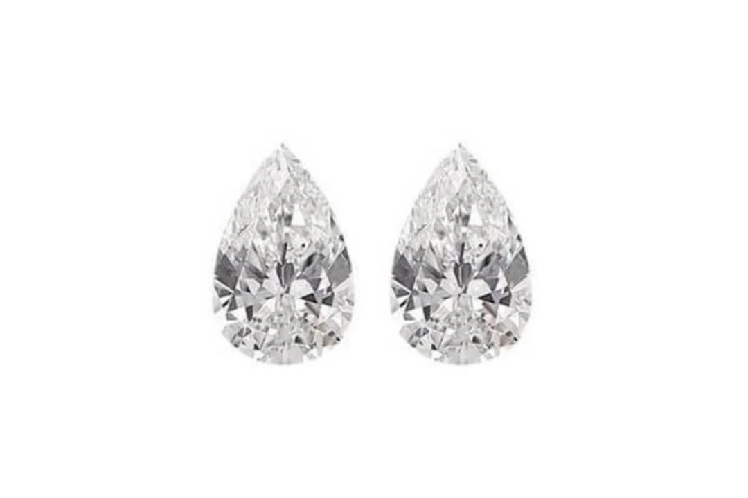 Lab Pear Shape Diamond Pair 4.00 Cts - E/VVS
