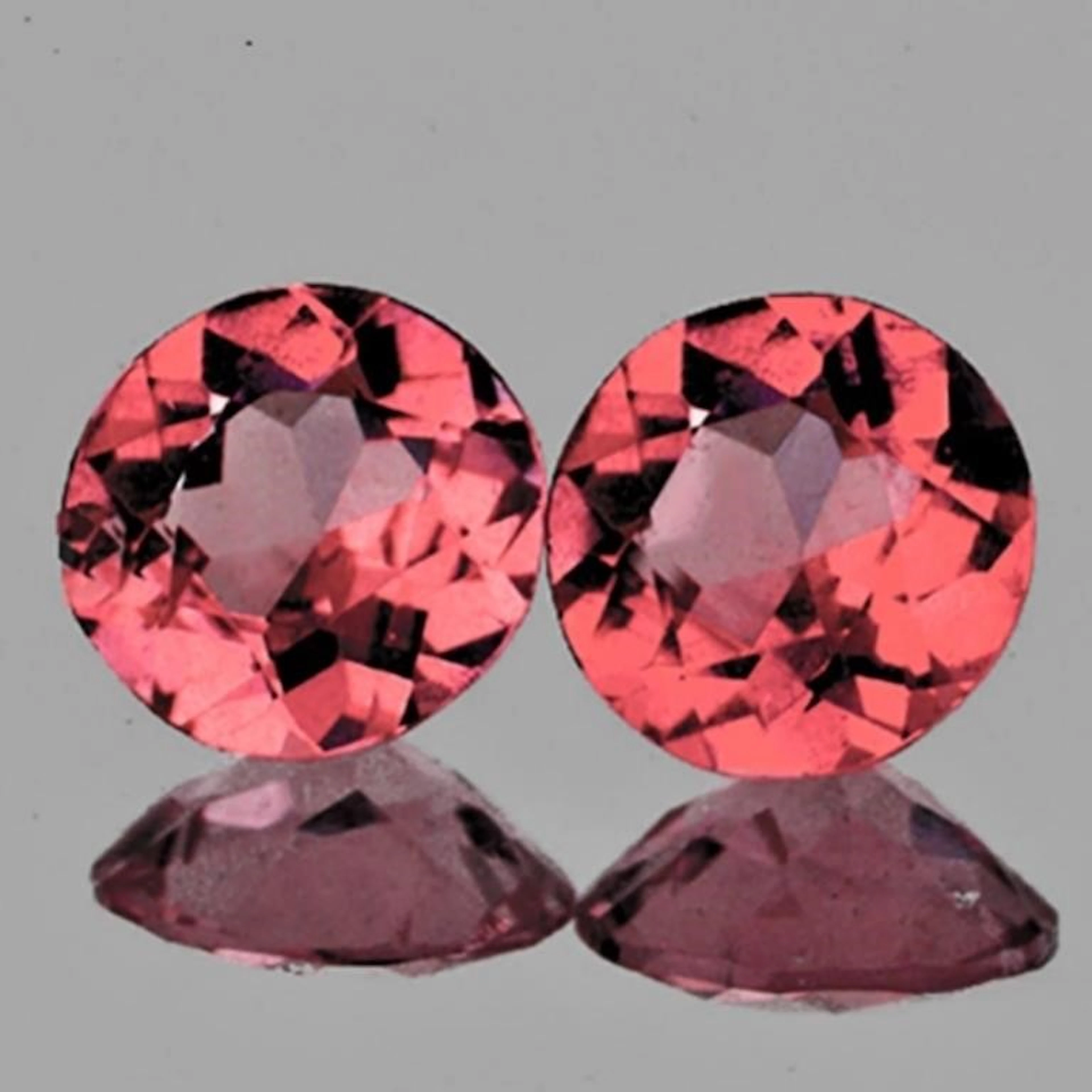 Natural Brilliant Padparadscha Tourmaline Pair { V
