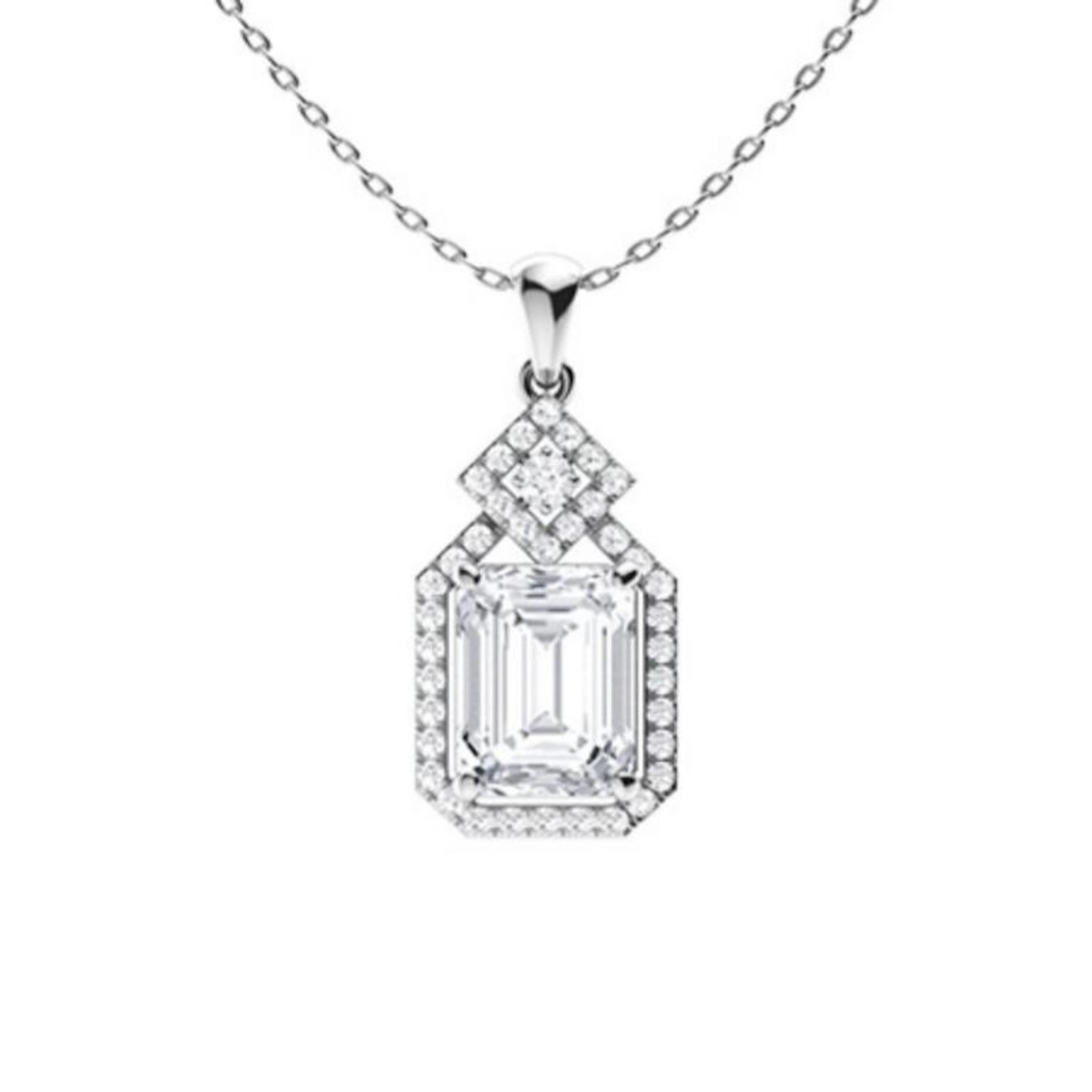 Gold & White Diamonds 2 Cts Necklace - E/VVS