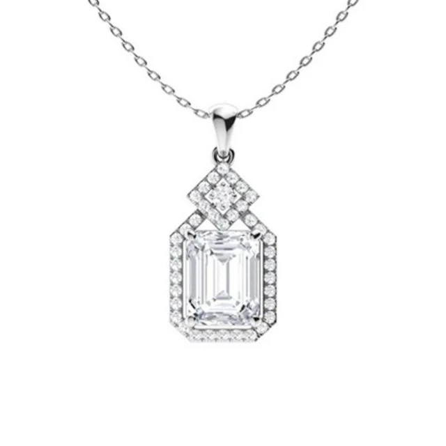 Gold & White Diamonds 2 Cts Necklace - E/VVS