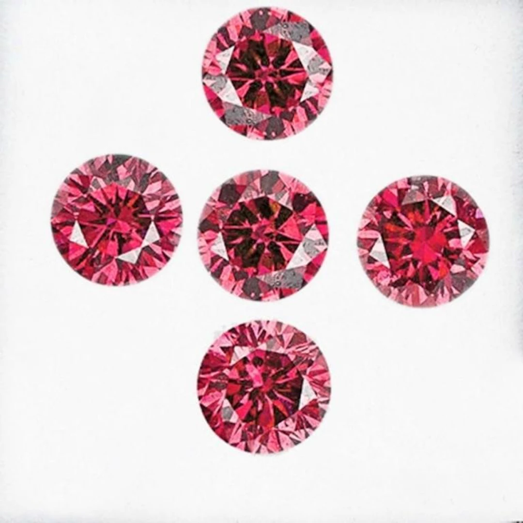 Natural Pink Red Burma Spinel 5 Pcs [Flawless-VVS]