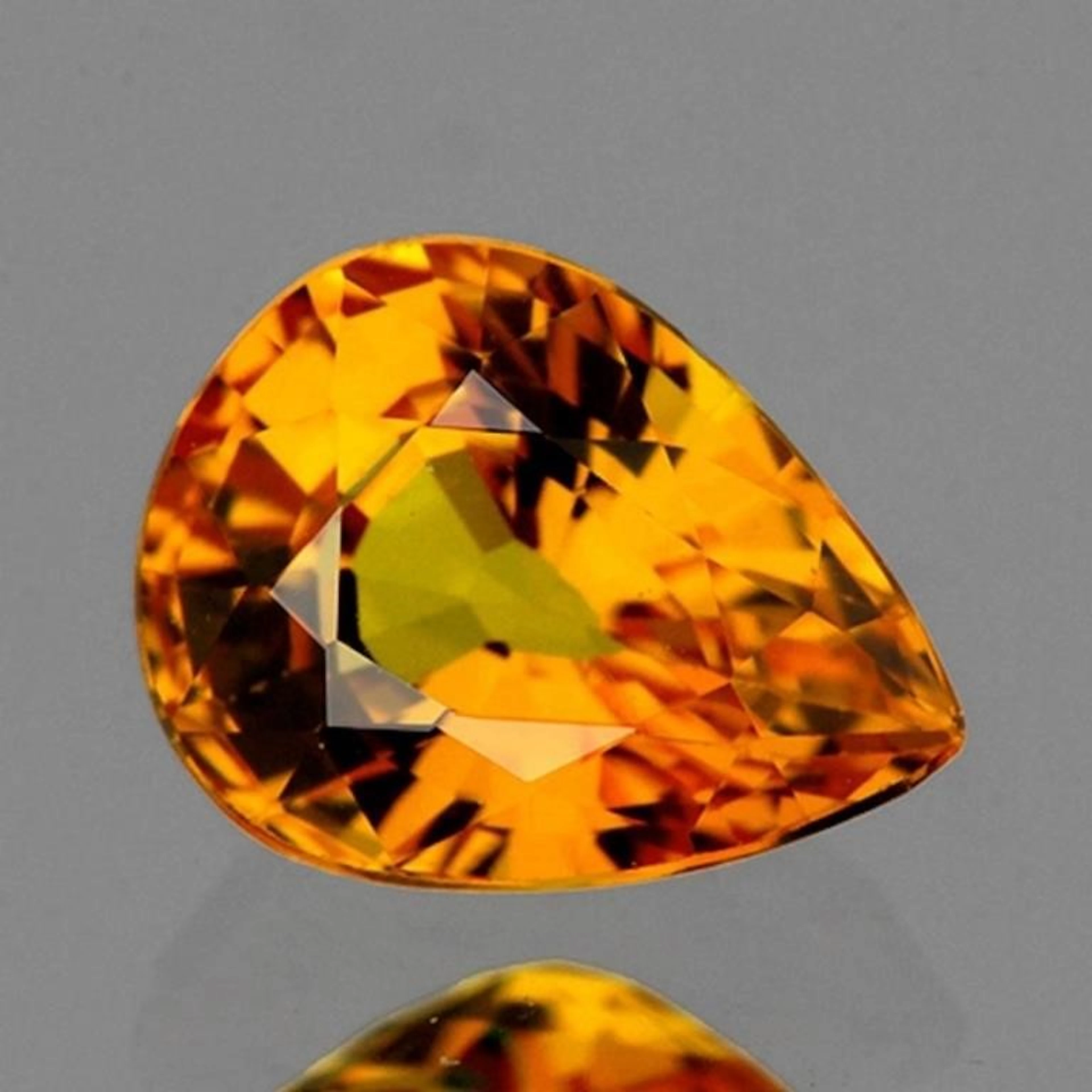 Natural Orangy Yellow Sapphire 1.45 Cts [Flawless-