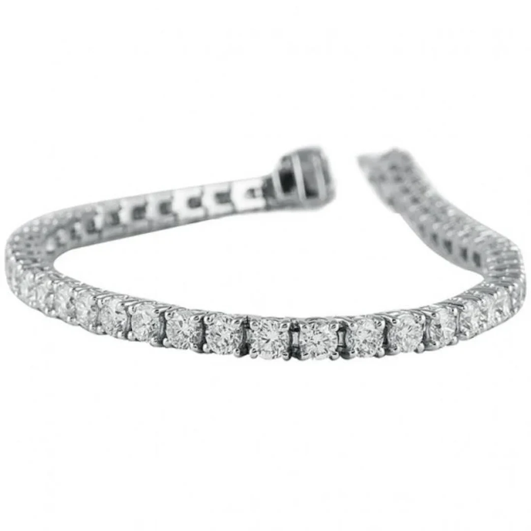 18k Gold & Brilliant White Diamonds 23.52 Cts Brac
