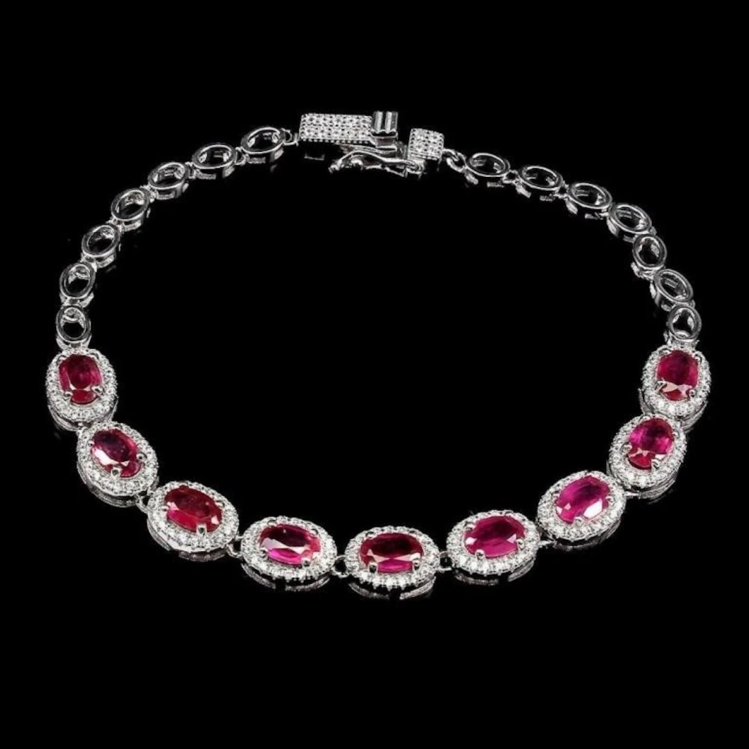 Natural Pigeon Blood Red Ruby Bracelet