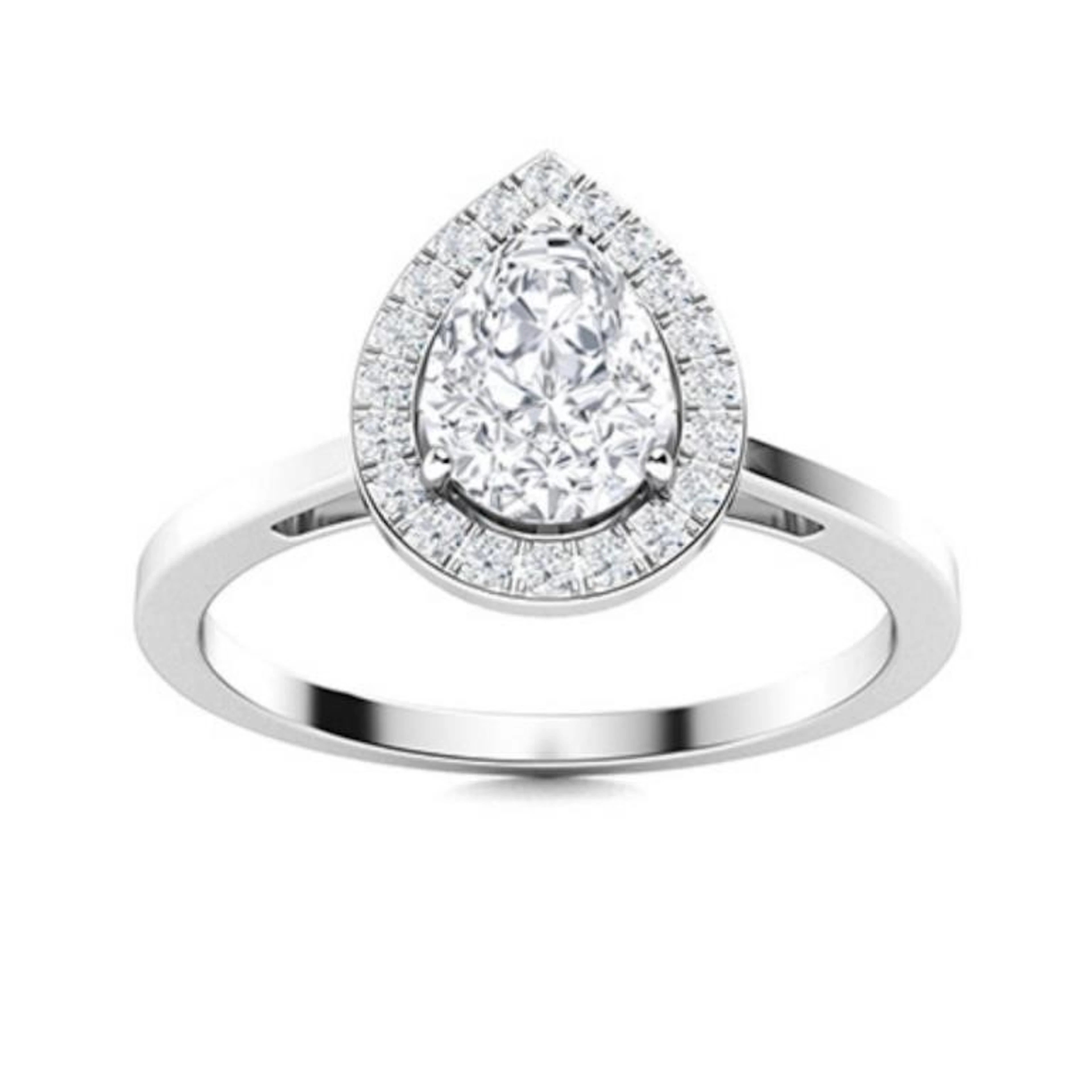 Gold & Brilliant White Diamond 4.50 Cts Ring - E/V