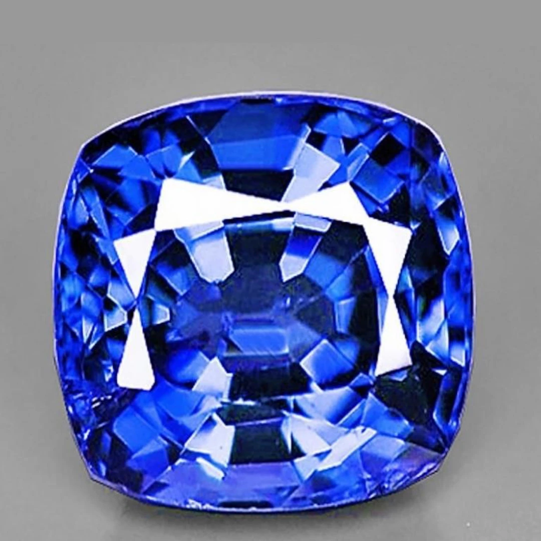 Natural Intense Cushion Blue Sapphire [Flawless-VV
