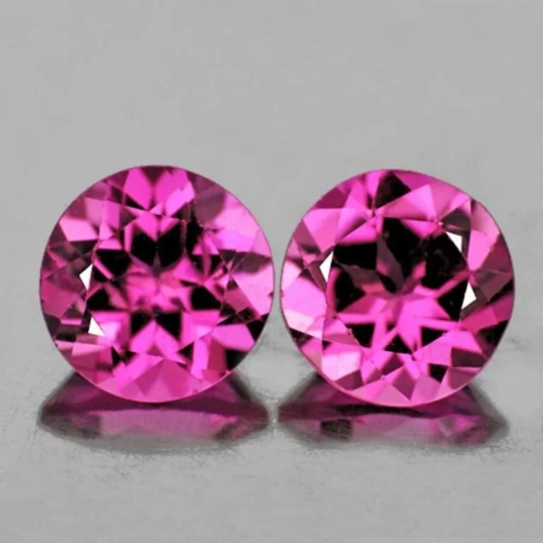 Natural AAA Pink Tourmaline Pair{ Flawless-VVS }