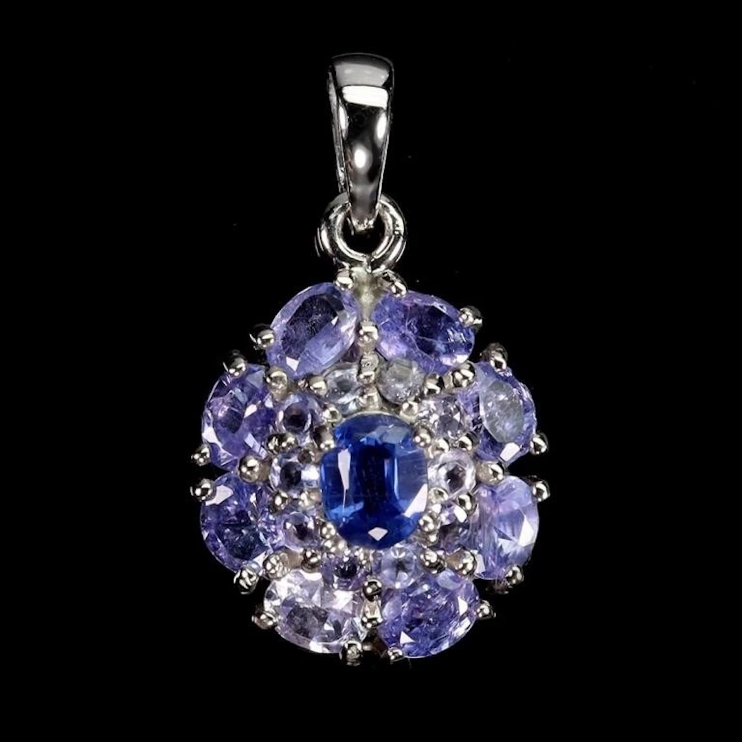 Natural Tanzanite & Kaynite Pendant