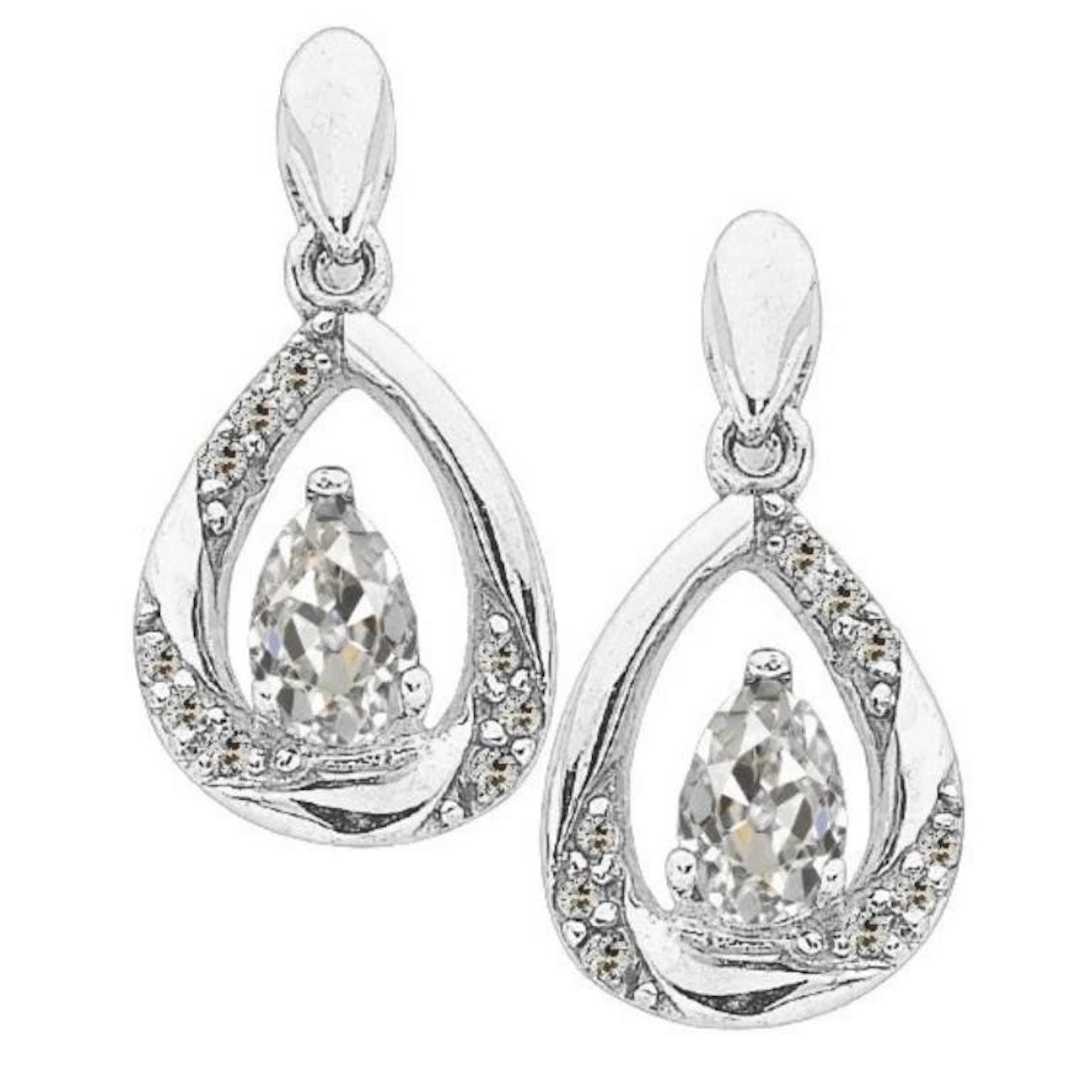 Gold & White Diamond 4.25Cts Earrings