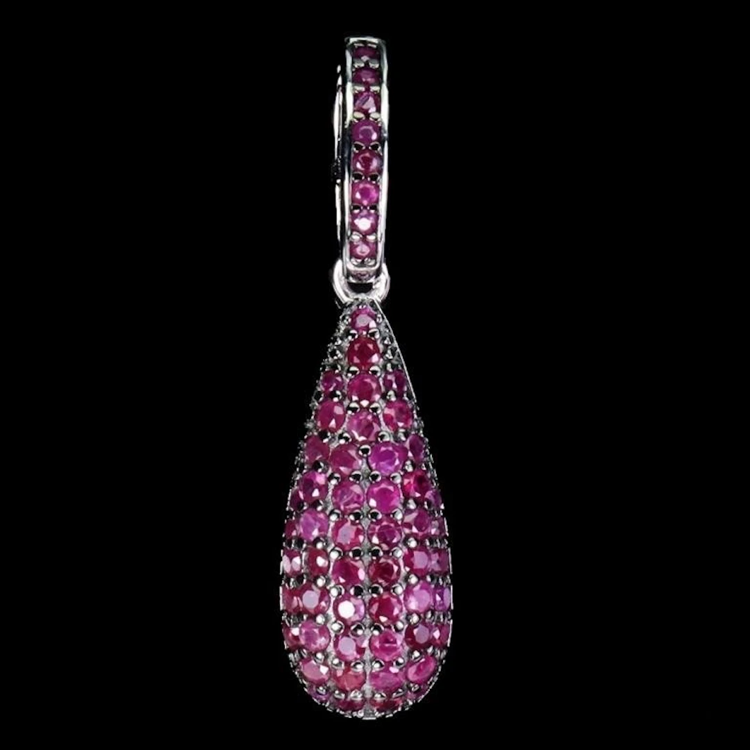 Natural Burma Red Ruby Pendant
