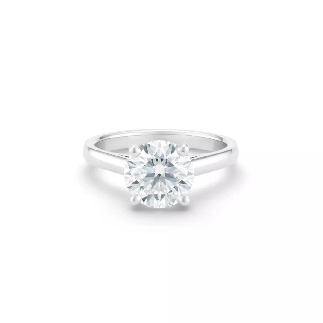 Gold & White Diamond 2.25 Cts Ring - E/VVS Certifi