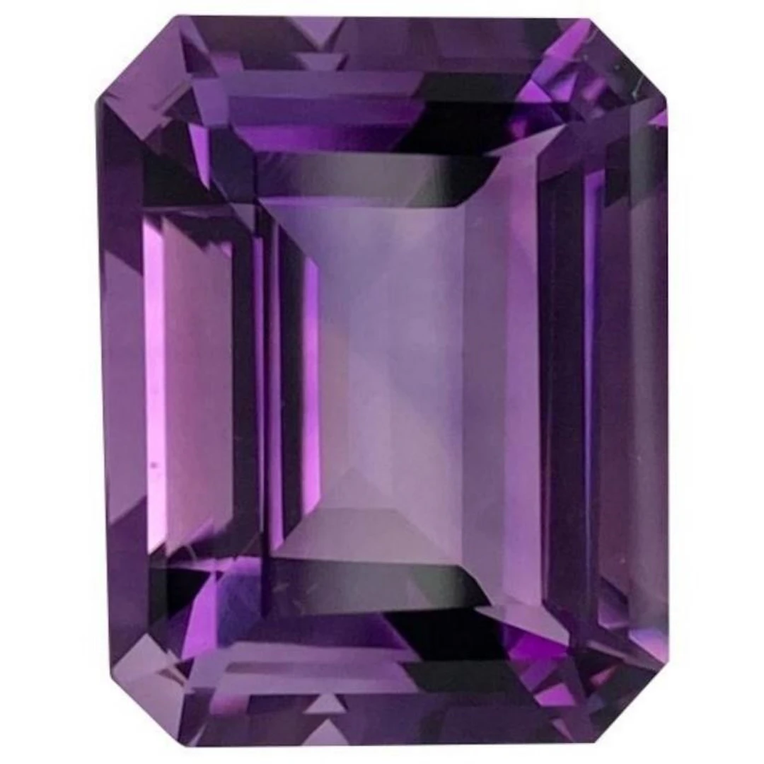 Lab Created Purple Octagon Amethyst 20.00 Cts - VV
