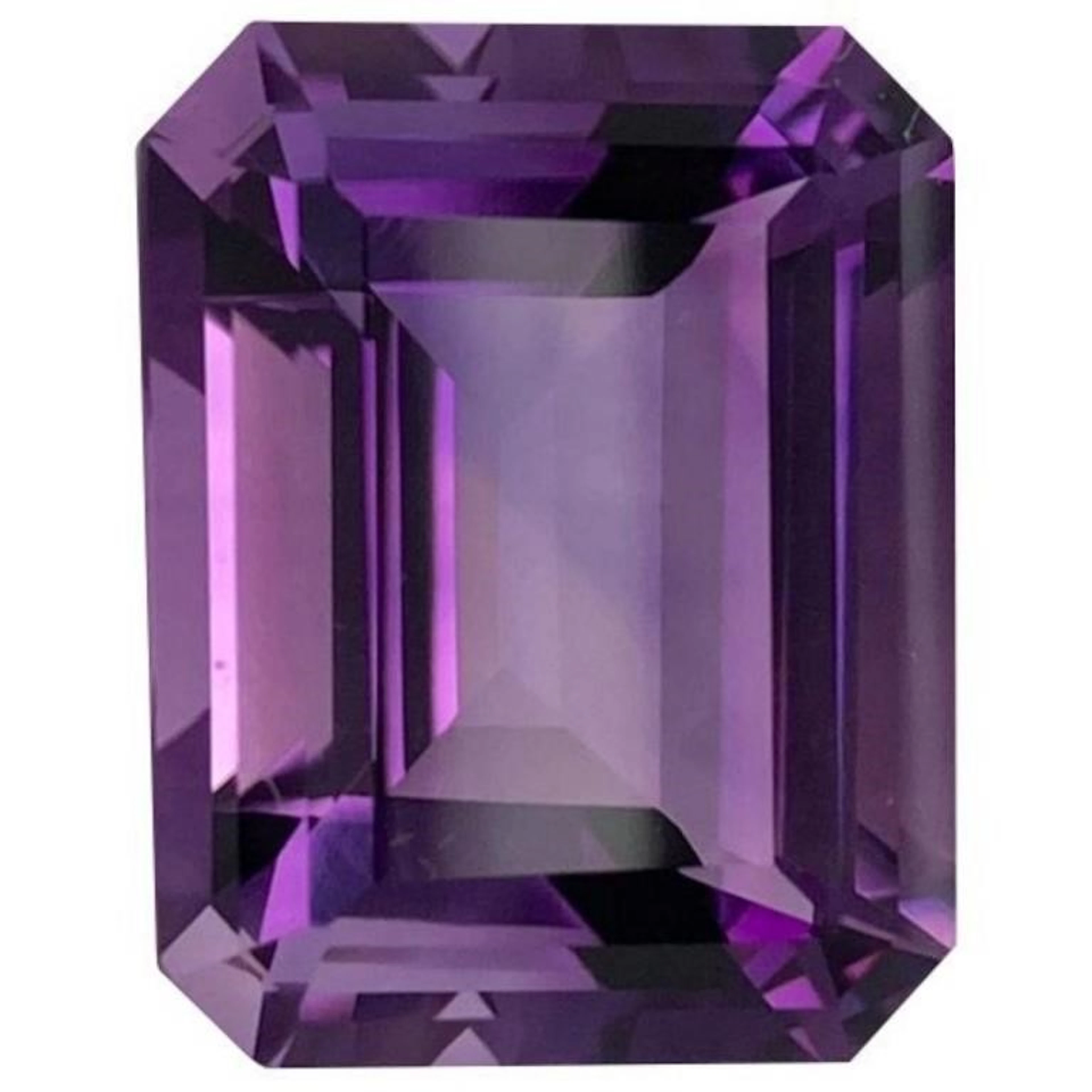 Lab Created Purple Octagon Amethyst 20.00 Cts - VV