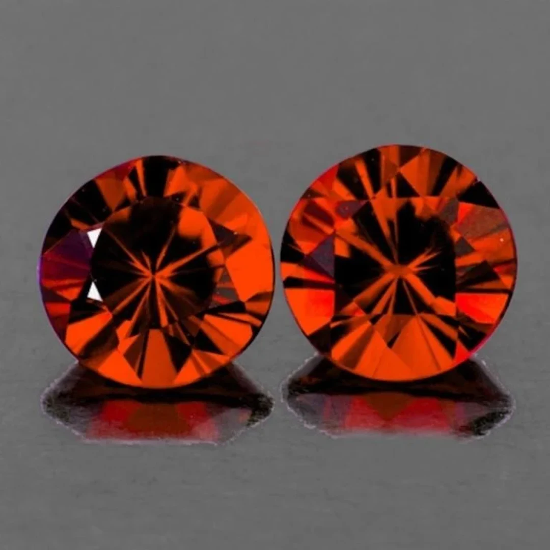 Natural Rare Orange Mahabge Spinel Pair [Flawless-