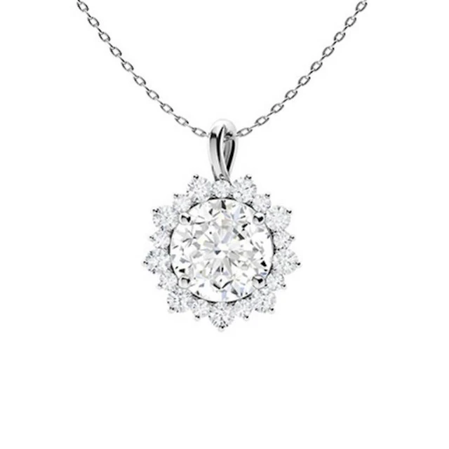 Gold & White Diamonds 2.50 Cts Necklace - E/VVS