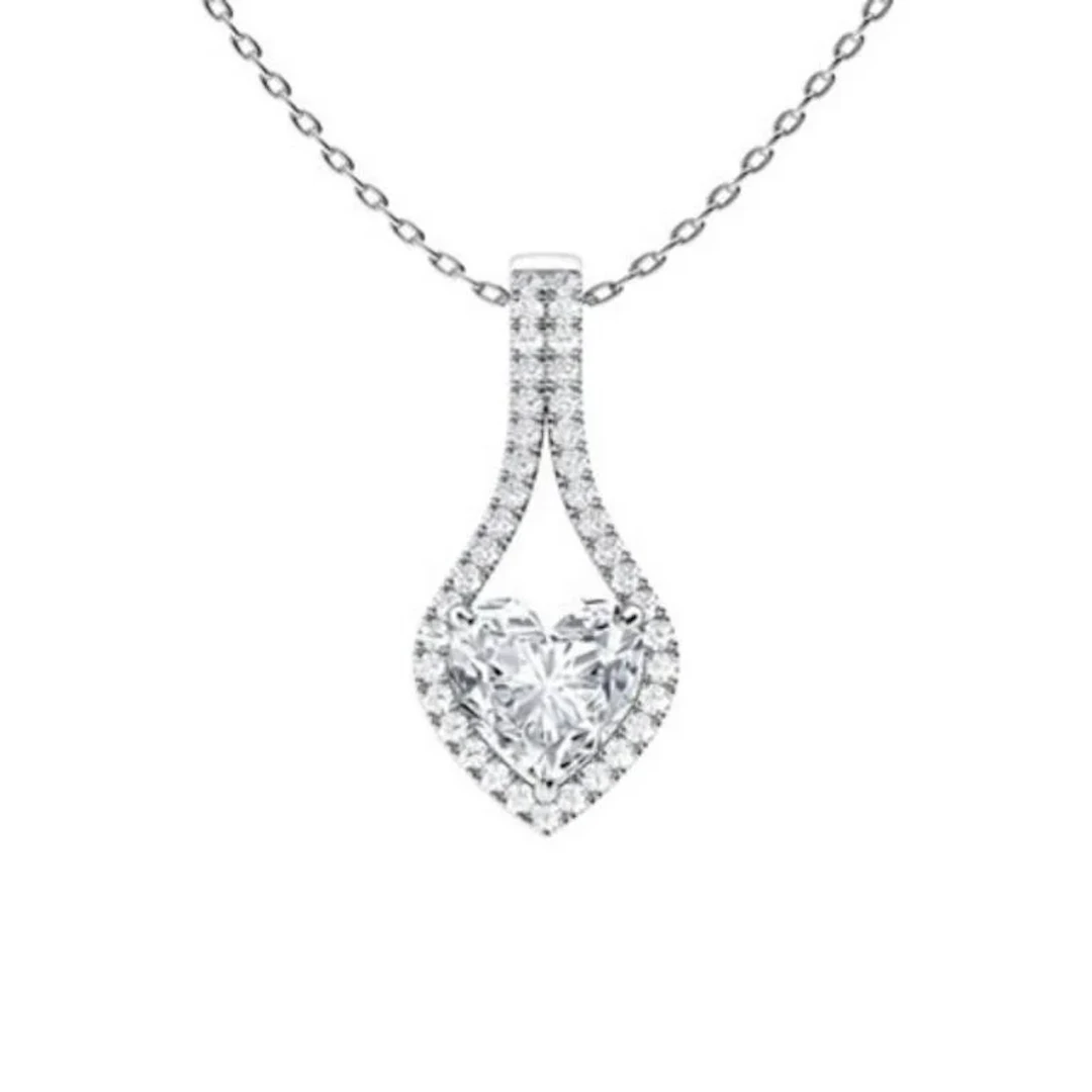 Gold & White Diamonds 3 Cts Necklace - E/VVS
