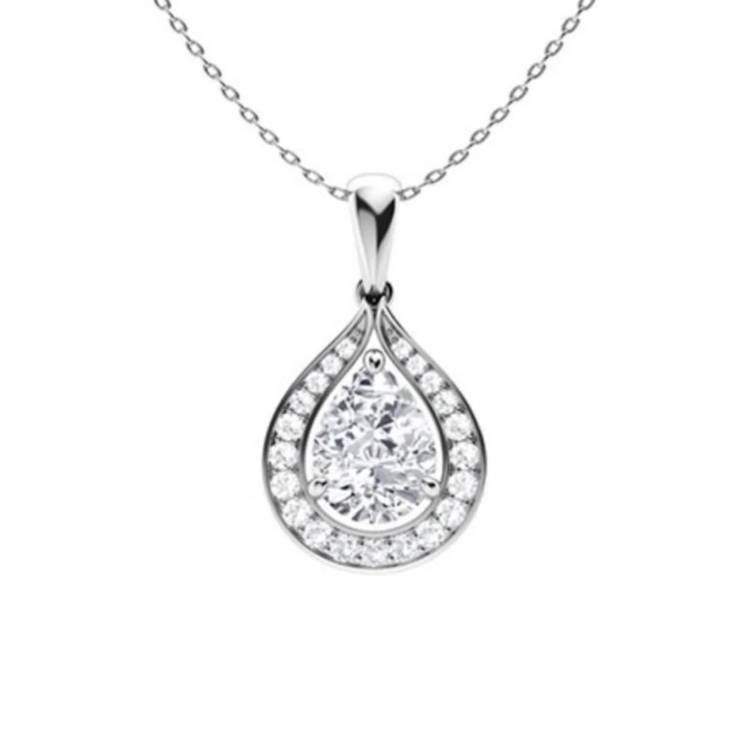 Gold & White Diamonds 2.50 Cts Necklace - E/VVS
