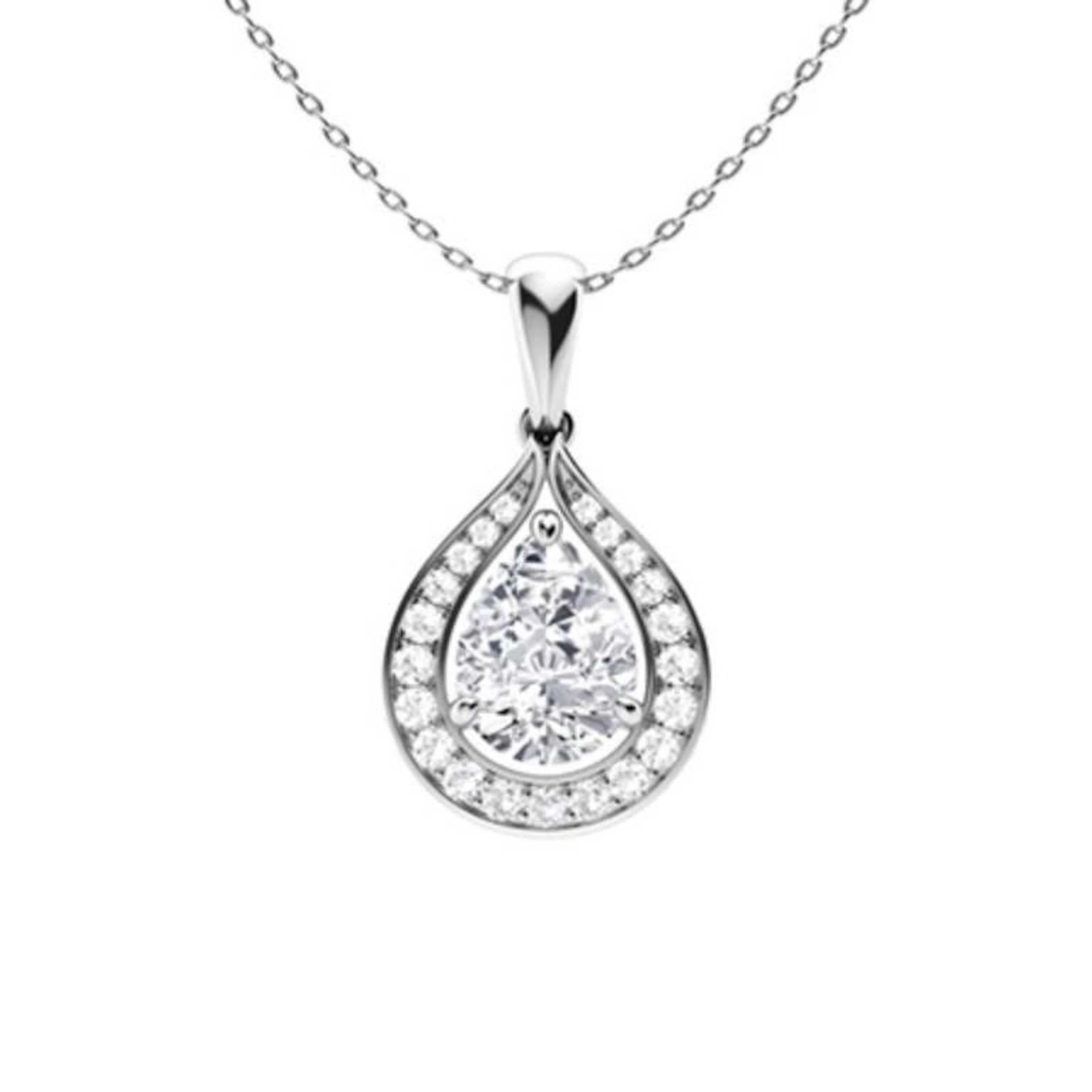 Gold & White Diamonds 2.50 Cts Necklace - E/VVS