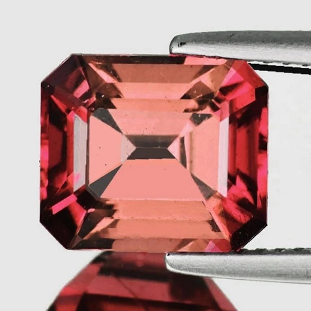 Natural Bi-Color Padparadscha Pink Tourmaline { Fl