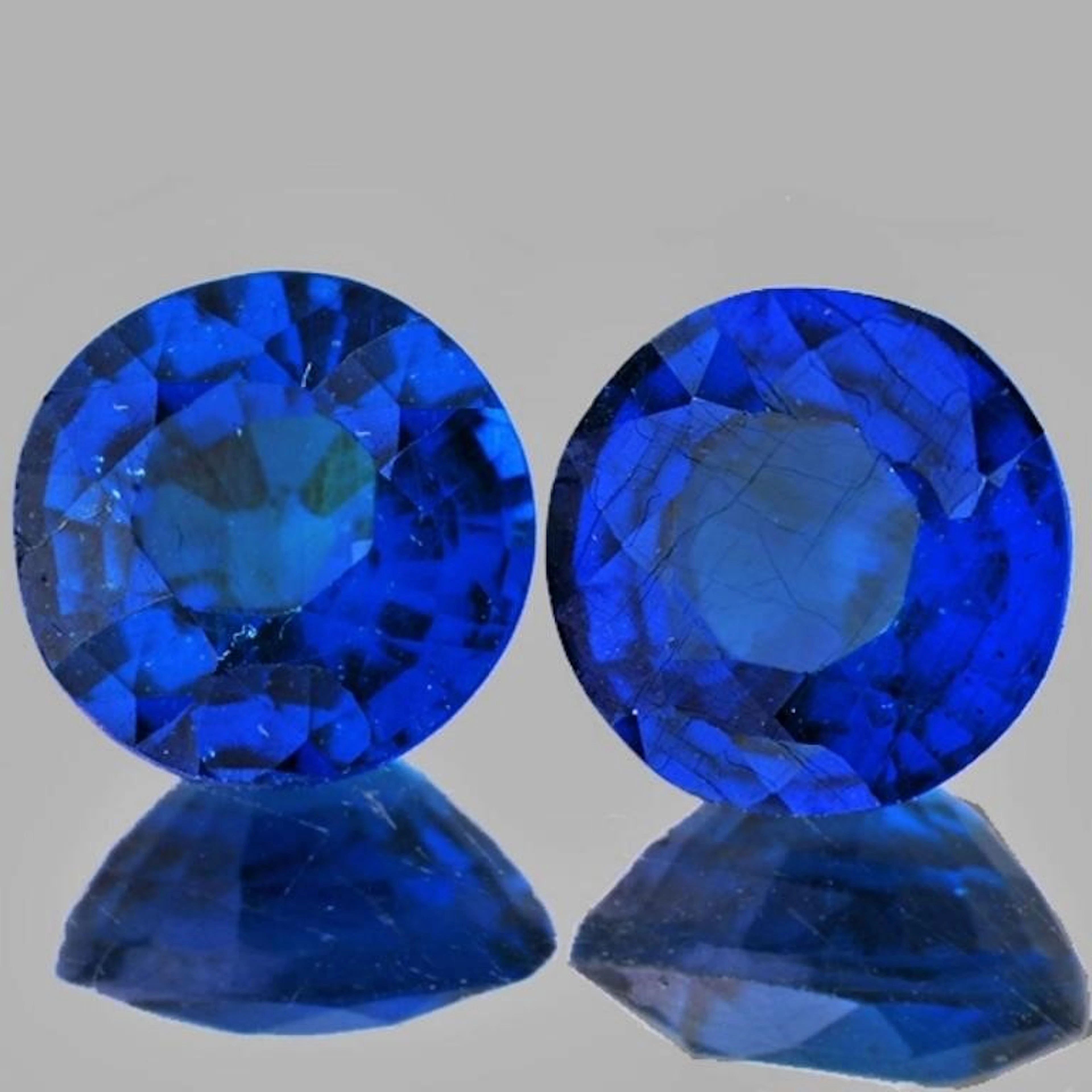 Natural Royal Blue Kyanite Pair