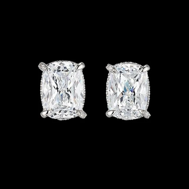 Gold & White Diamond 7.00 Cts E/VVS Earring Studs