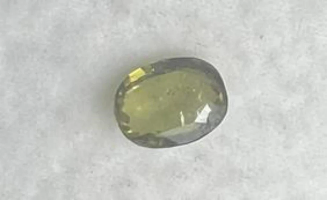 Natural Olive Green Ceylon Sapphire...3.62 Cts