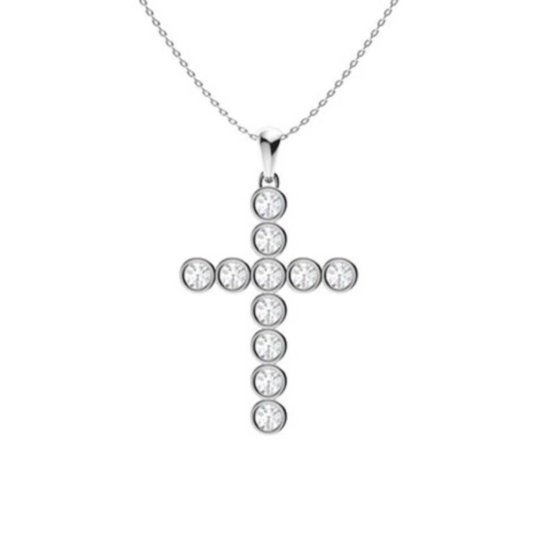 Gold & White Diamonds 2 Cts Necklace - E/VVS