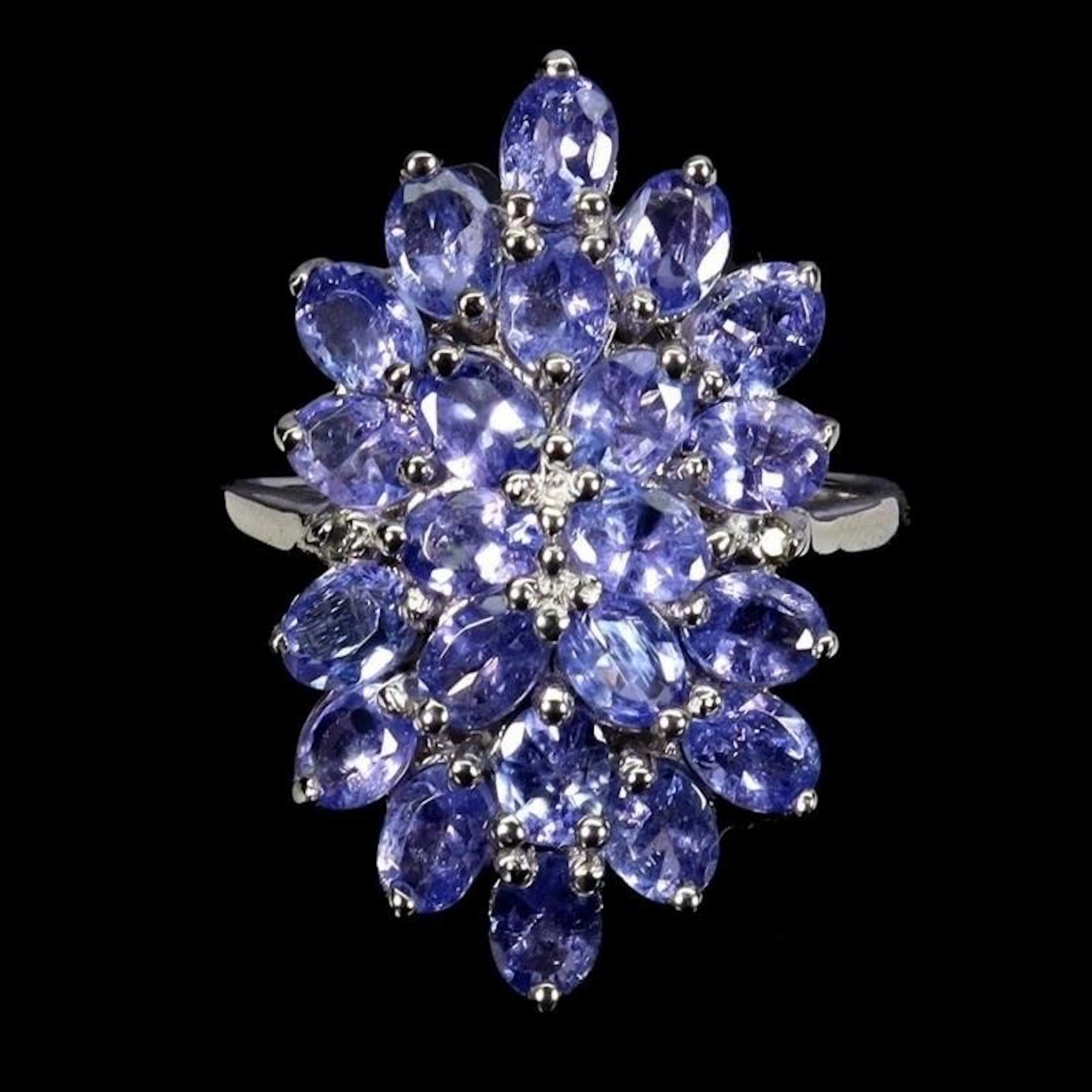 Natural Purple Tanzanite Ring