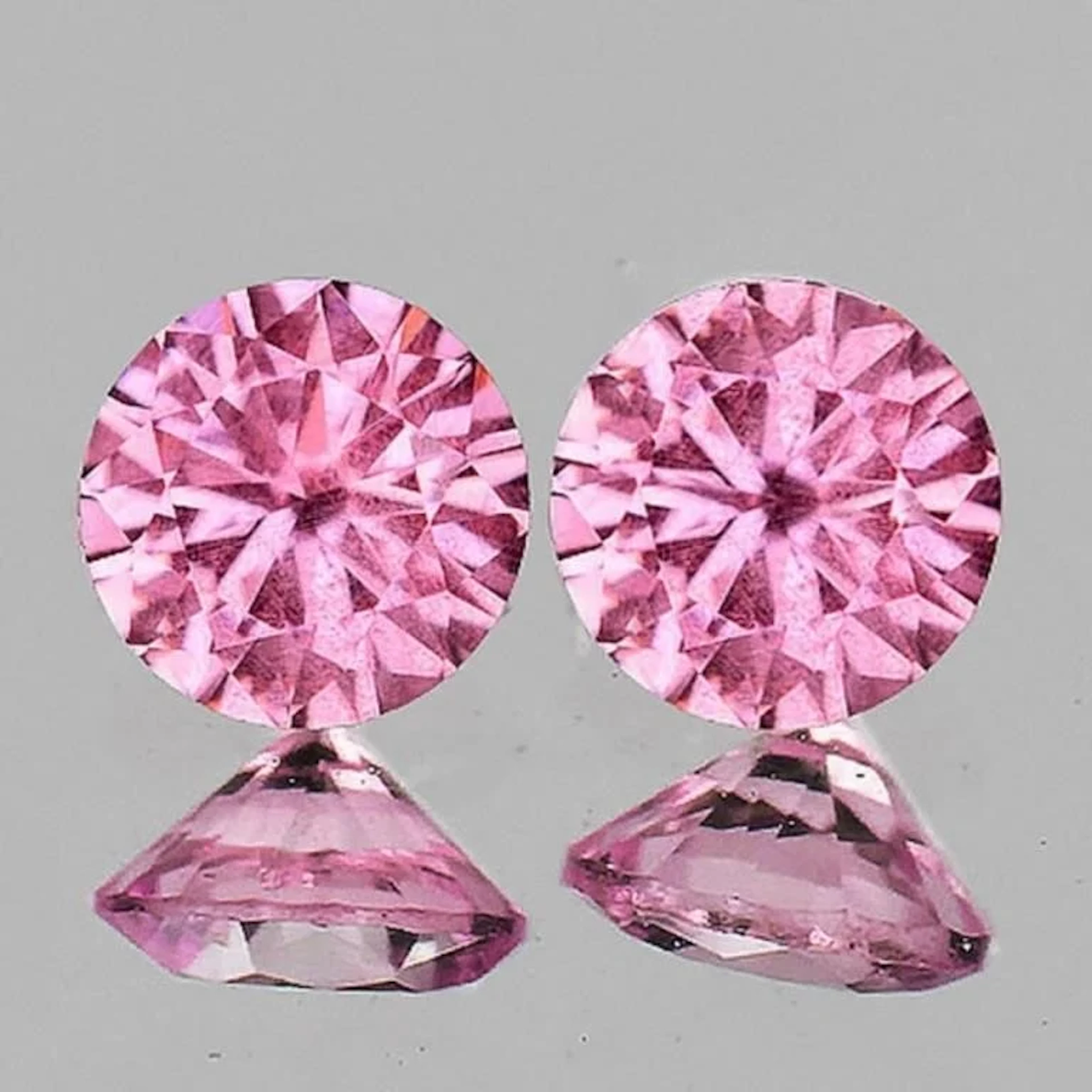 Natural Rare Mahenge Pink Spinel Pair [VVS]
